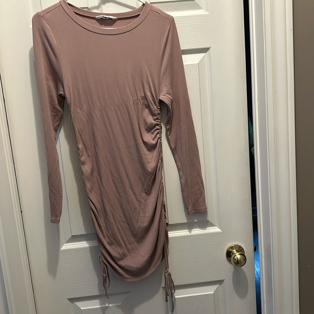 BB Dakota Steve Madden long sleeve dress, mauvey purple color size L